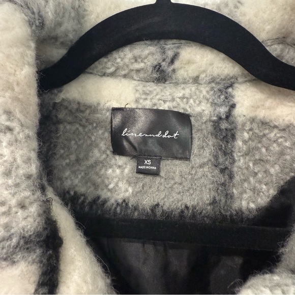 Line & Dot Harrison Wool Blend Jacket Shacket in Black and Grey XS - Picture 3 of 6